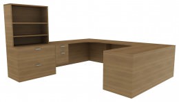 Modern Desk with Drawers