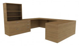 Office Desk with Drawers