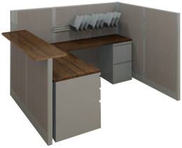 Receptionist Cubicle - EXP Panel System - EXP Panel System Series