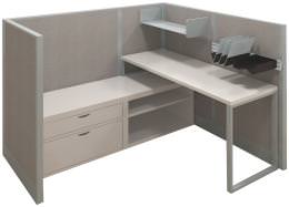 6FT x 6FT Lair Office Cubicle Desk Workstation - EXP Panel System