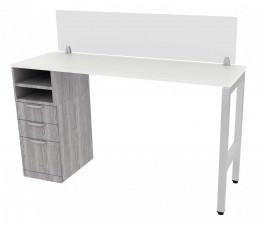 Standing Height Desk with Acrylic Panel - Elements