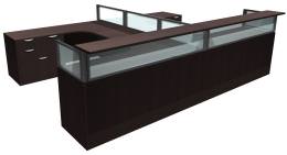 Two Person Receptionist Desk - Express Laminate Series