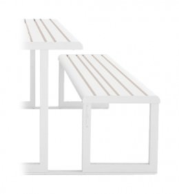 Flat Backless Bench with Link to Table - Tahoe