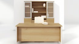 Rectangular Desk and Credenza Set - Concept 3
