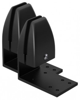 Black Under Edge Desk Mount Bracket (Pair)