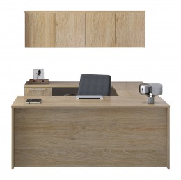 U Shaped Desk with Storage - Concept 400E