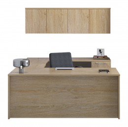 U Shaped Desk with Storage - Concept 400E