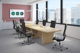  Boat Shape Conference Table - PL Laminate Series