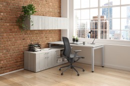 L Shaped Desk with Storage - Elements