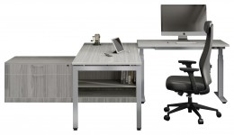 Sit Stand Desk with Side Storage - Elements