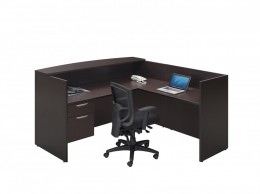 L Shaped Reception Desk - PL Laminate Series