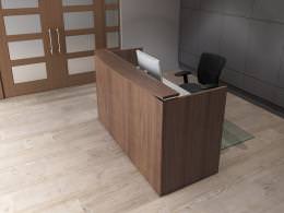 Reception Desk with Transaction Counter - PL Laminate