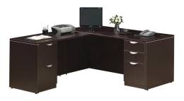 L Shaped Desk with Drawers - PL Laminate Series