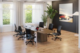 Boat Shaped Conference Table - PL Laminate