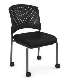Mobile Stacking Guest Chair without Arms - Arc Series