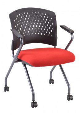 Rolling Nesting Chair with Arms - Agenda Series