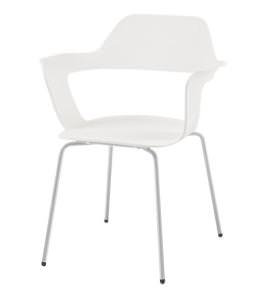 White Stacking Guest Chair - Tulip Series