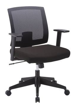 Black Office Chair with Mesh Back - Baker