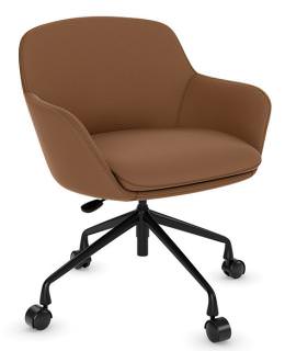 Brown Contemporary Office Chair - Noel