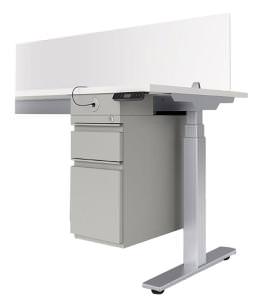 Metal Pedestal for Sit Stand Desks