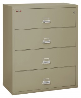 4 Drawer Lateral Fireproof File Cabinet  - 45