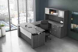 U Shaped Height Adjustable Executive Desk - PL Laminate