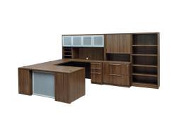 Executive U Shaped Desk with Storage