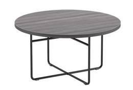 Round Coffee Table with Steel Rod Base - PL Laminate