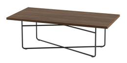 Rectangular Coffee Table with Steel Rod Base - PL Laminate Series
