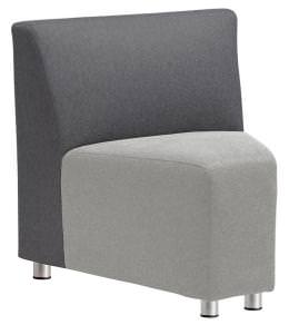 Corner Club Chair without Arms - Fuse Series