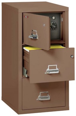 3 Drawer Fireproof File Cabinet with Hidden Safe