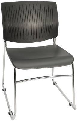 Black Stacking Guest Chair - Atlantic Series