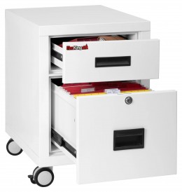 2 Drawer Mobile Pedestal - Fireproof - 1 Hour Fire Rated