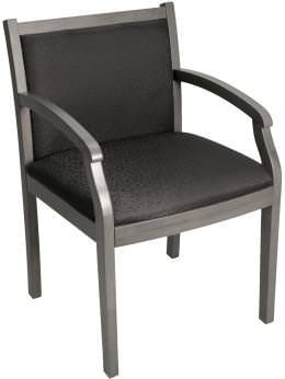 Wood Frame Guest Chair with Padded Seat and Back