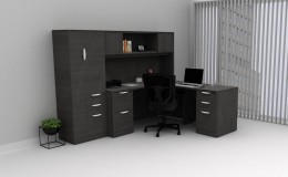 L Shaped Desk with Storage - HL