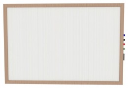 Magnetic Whiteboard with Wood Frame - Impression