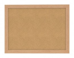 Cork Bulletin Board with Wood Frame - 24