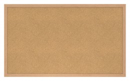 Cork Bulletin Board with Wood Frame - 36