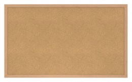 Cork Bulletin Board with Wood Frame - 48