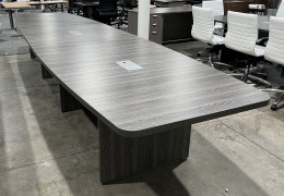 16 Boat Shaped Conference Table