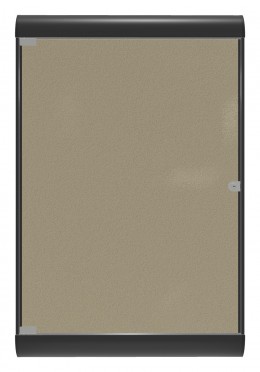 Enclosed Bulletin Board with Vinyl Surface - 28