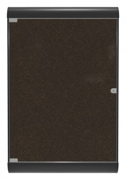 Enclosed Bulletin Board with Cork Surface  - 28