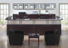High End Executive 2 Person U Shape Reception Desk - PL Laminate