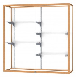 Wall Mounted Display Case with Aluminum Frame - 48