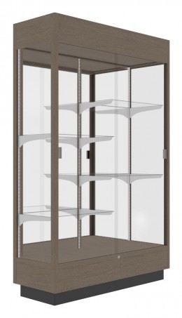 Vertical Display Case with LED Lighting - 48
