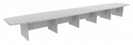 Large Boat Shaped Conference Table - PL Laminate