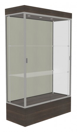 Lighted Display Case with 12" Base - 48" x 76" - Edge