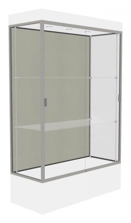 Lighted Display Case with 12" Base - 48" x 76" - Edge