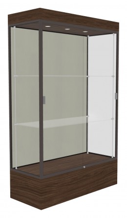 Lighted Display Case with 12" Base - 48" x 76" - Edge