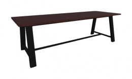 Rectangular Conference Table with Steel Frame - 30" Tall